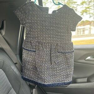 Stylish Blue Tweed Dress